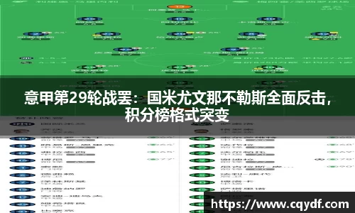 意甲第29轮战罢：国米尤文那不勒斯全面反击，积分榜格式突变
